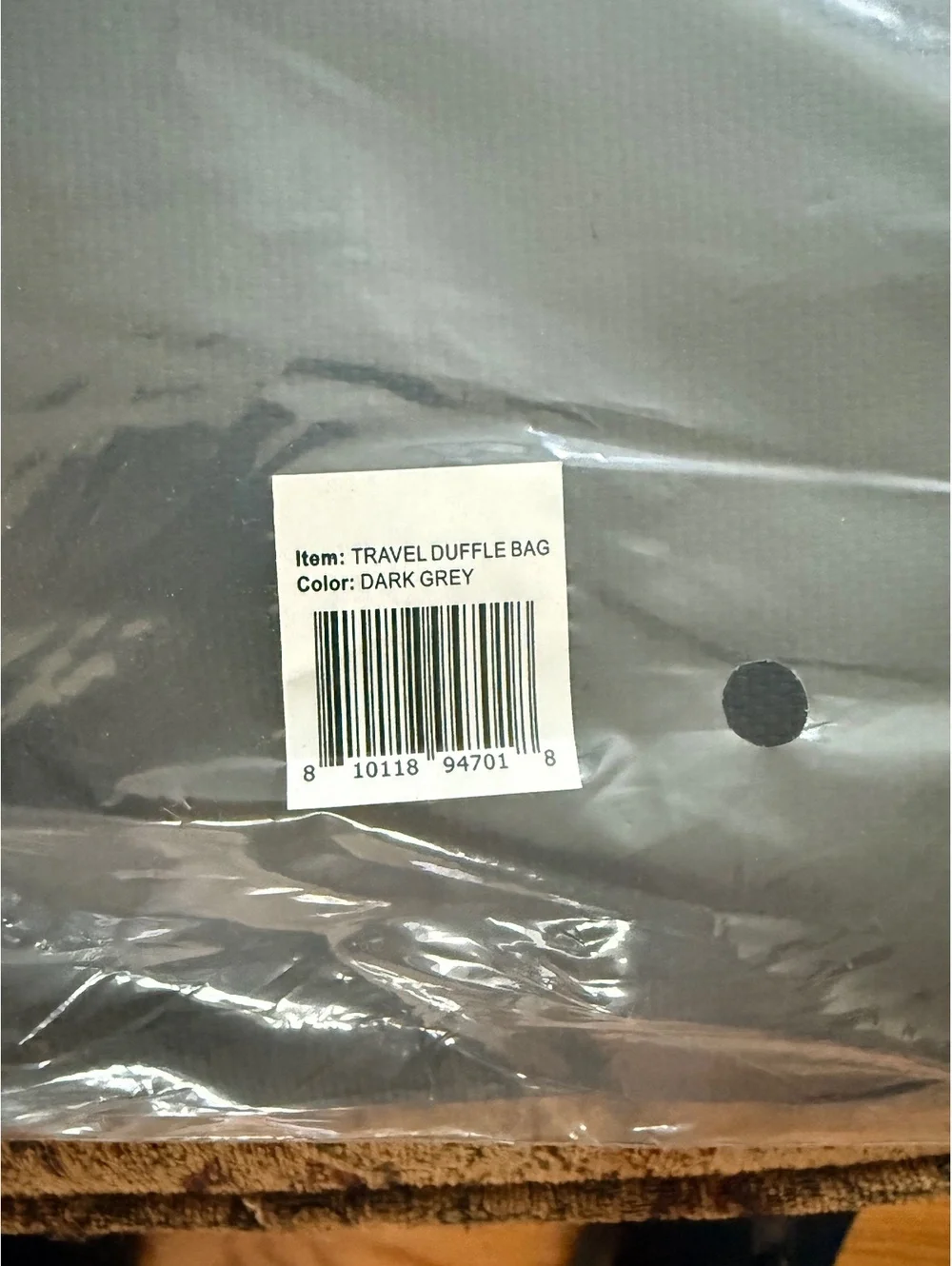 Hotel Collection TSA-Compliant Dark Grey Duffle Bag